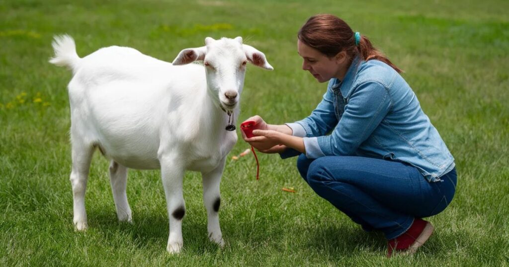 Giving Red Cell for Anemic Goats