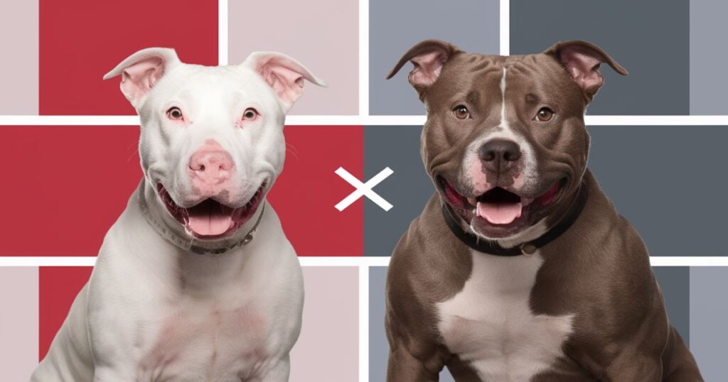 What is the difference between a White Red Nose Pitbull and a standard Pitbull?