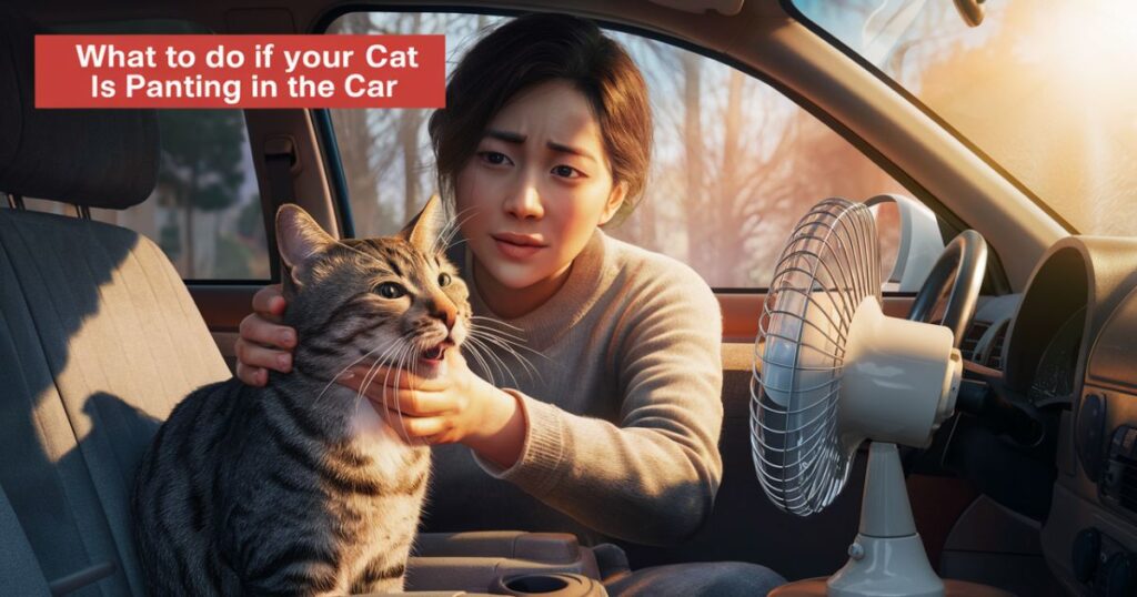 Cat Panting in Car